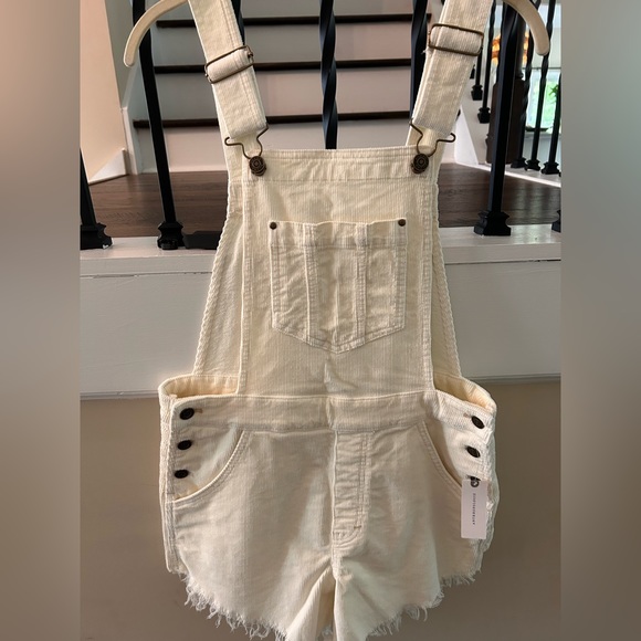Anthropologie Pilcro Brand White Overalls - Picture 2 of 8